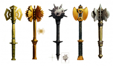 Maces concept art from Dragon Age: Origins