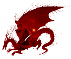 Logo concept art from Dragon Age: Origins