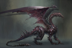 Archdemon concept art from Dragon Age: Origins