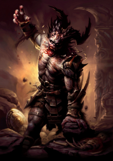 Ogre concept art from Dragon Age: Origins