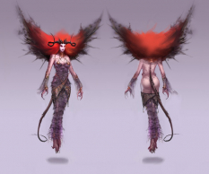 Desire Demon concept art from Dragon Age: Origins