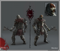 Disciples concept art from Dragon Age: Origins