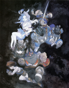 Tantalus concept art from Final Fantasy IX by Yoshitaka Amano