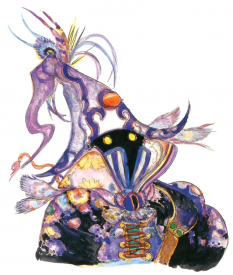 Vivi concept art from Final Fantasy IX by Yoshitaka Amano