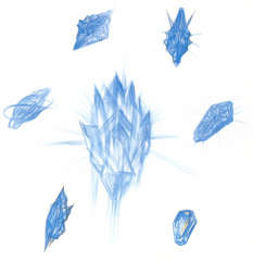 Logo Art from Final Fantasy IX by Yoshitaka Amano