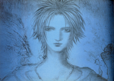 Determination concept art from Final Fantasy X by Yoshitaka Amano