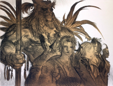 Hope concept art from Final Fantasy X by Yoshitaka Amano