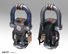 Backpack concept art from The Bureau: XCOM Declassified by Sam Brown