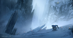 Environment Concept art from Lost Planet 3 by Emmanuel Shiu
