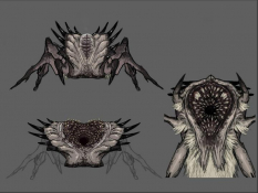 Monster concept art from Lost Planet 3