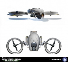 Drone concept art from Splinter Cell: Blacklist by Bruno Gauthier Leblanc