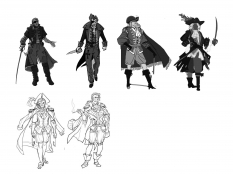 The Dandy Rough Sketches from Assassin's Creed IV: Black Flag