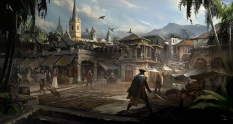 Havana concept art from Assassin's Creed IV: Black Flag by Martin Deschambault