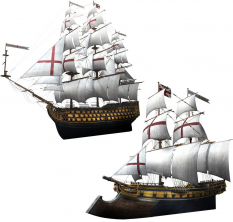 British Ships concept art from Assassin's Creed IV: Black Flag