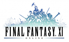 Logo With Title concept art from Final Fantasy XI by Yoshitaka Amano