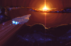 In Hyperspace concept art from Homeworld 2 by Rob Cunningham