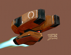 Keeper Mover concept art from Homeworld 2 by Dave Cheong