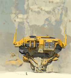 Miner concept art from Homeworld 2 by Jon Aaron Kambeitz