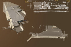 Progenitor Mothership concept art from Homeworld 2 by Rob Cunningham