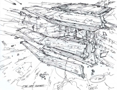 The Gate Fortress concept art from Homeworld 2 by Rob Cunningham