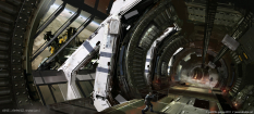 Space Station concept art from Killzone 3 by Jesse van Dijk