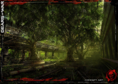 Conservatory concept art from Gears of War