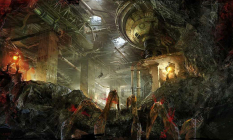 Refinery concept art from Gears of War