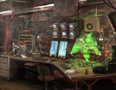 Workstation concept art from Gears of War by John Liberto