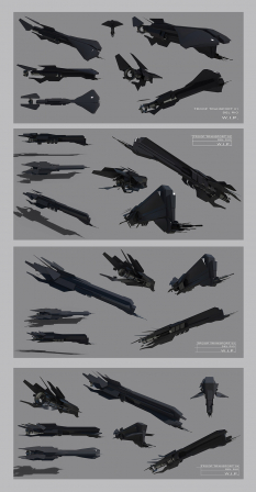 Troop Transport concept art from The Bureau: XCOM Declassified by Eddie Del Rio