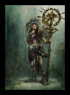 Archimedes concept art from God of War: Ascension by Eric Ryan