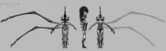 Megaera concept art from God of War: Ascension