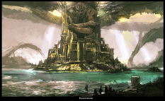 Island Guard concept art from God of War: Ascension by Cecil Kim
