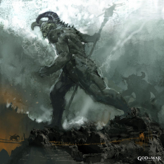 Orions Tomb concept art from God of War: Ascension by Cecil Kim