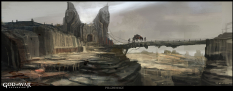 Pilgrimage concept art from God of War: Ascension by Cecil Kim