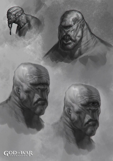 Cyclops concept art from God of War: Ascension