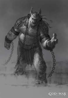 Polyphemus concept art from God of War: Ascension