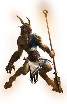 Satyr concept art from God of War: Ascension