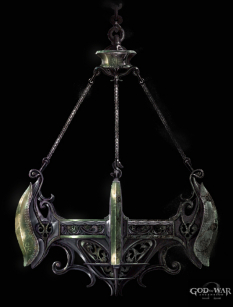 Chandelier concept art from God of War: Ascension by Cliff Childs