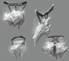 Oracle Eyes concept art from God of War: Ascension by Anthony Jones