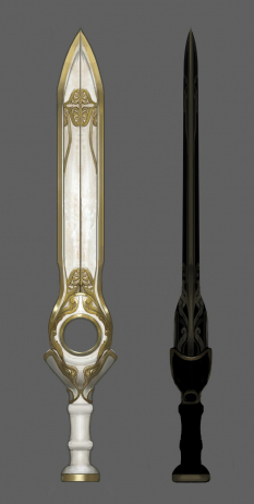 Spartan Sword concept art from God of War: Ascension by Josh Kao