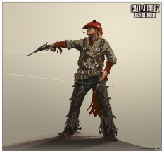 Character Concept art from Call of Juarez: Gunslinger by Wojciech Ostrycharz