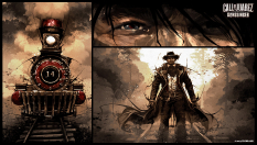 Comic Panel concept art from Call of Juarez: Gunslinger by Wojciech Ostrycharz