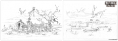 Environment Concept art from Call of Juarez: Gunslinger by Wojciech Ostrycharz