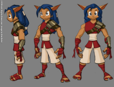 Jak Concept art from Jak and Daxter: The Precursor Legacy by Bob Rafei
