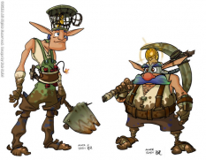 Miner concept art from Jak and Daxter: The Precursor Legacy by Bob Rafei