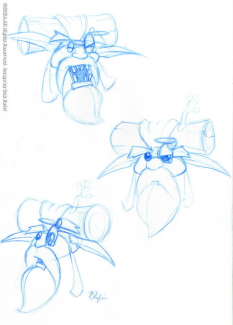 Samos concept art from Jak and Daxter: The Precursor Legacy by Bob Rafei