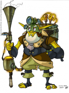 Yellow Sage concept art from Jak and Daxter: The Precursor Legacy by Bob Rafei