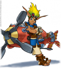 Jak And Racer concept art from Jak and Daxter: The Precursor Legacy by Bob Rafei