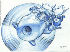Jak Racing concept art from Jak and Daxter: The Precursor Legacy by Bob Rafei