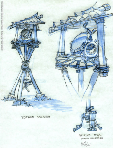 Jungle Reflectors concept art from Jak and Daxter: The Precursor Legacy by Bob Rafei